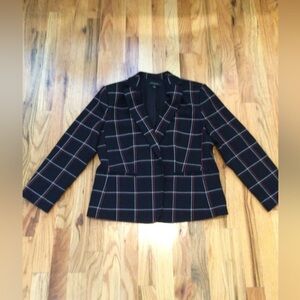 Ann Taylor 12 petite Plaid Blazer